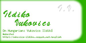 ildiko vukovics business card
